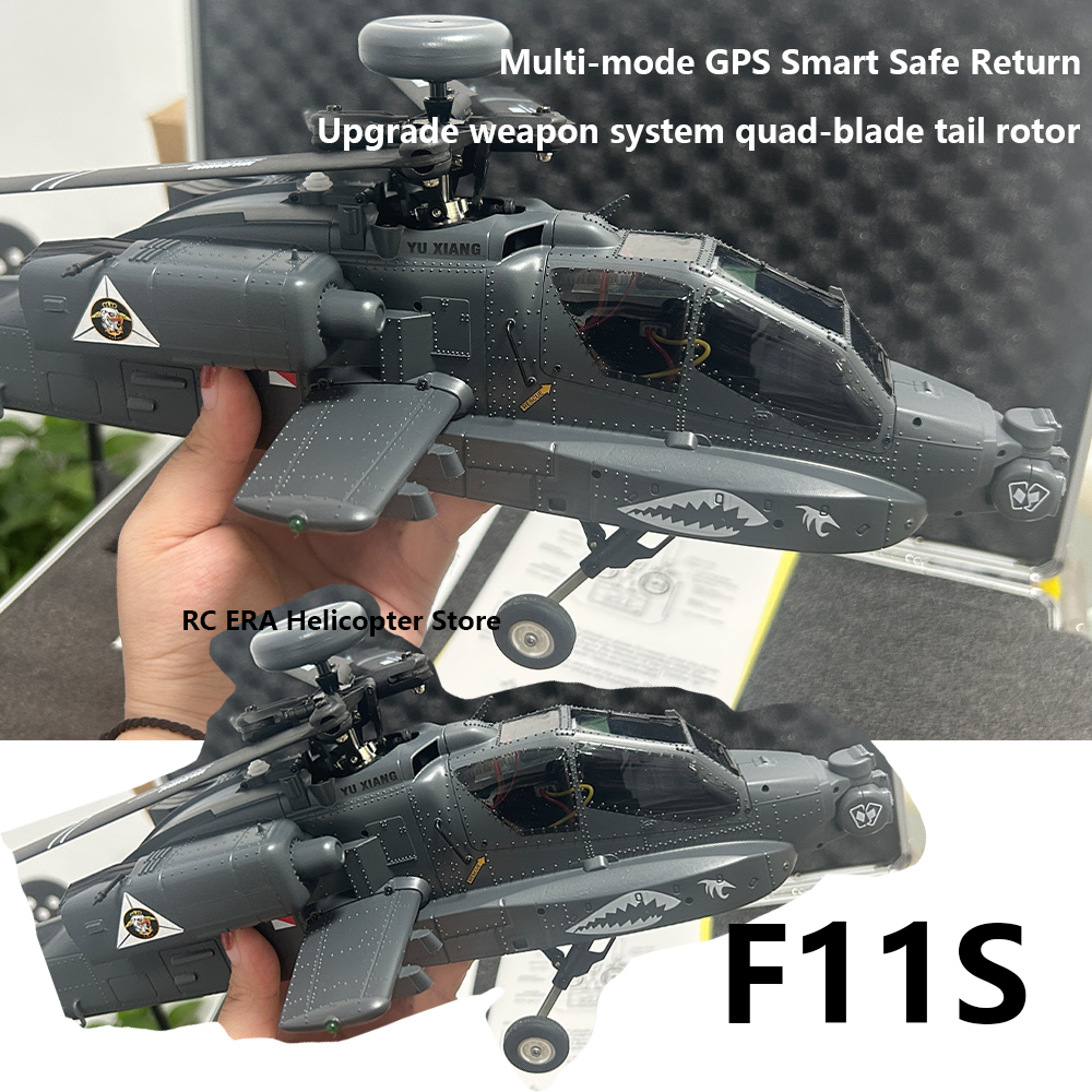 Rc Helicopter Hobby Grade - Yuxiang F11s 1:32 Apache Armed Remote-Controlled