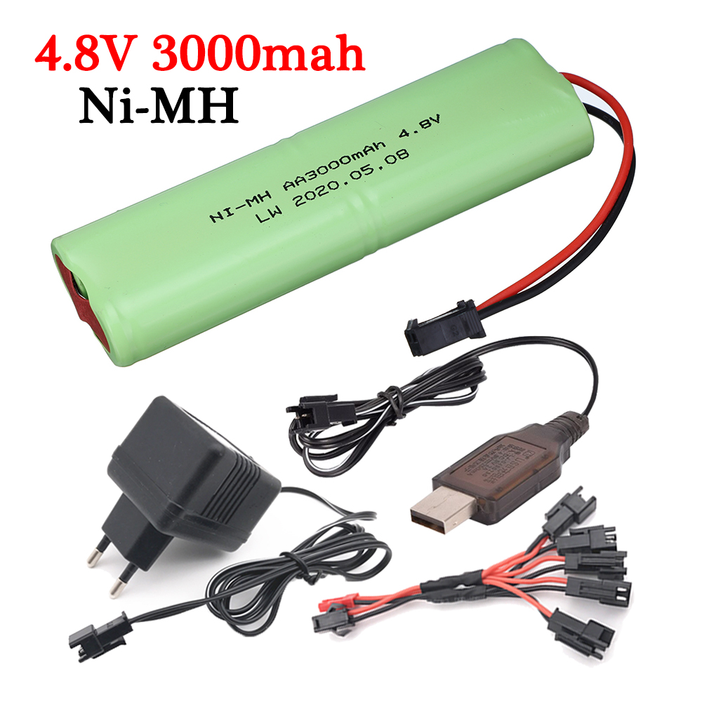 Rc Hobby Models - 4.8v 3000mah NiMH Battery + 4.8v