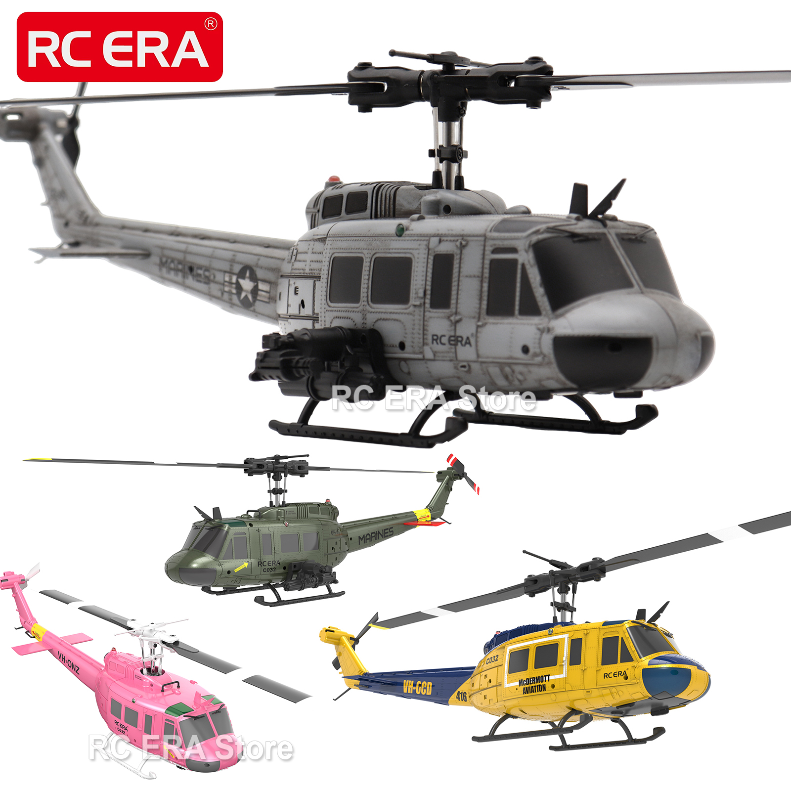 RC ERA C032 UH1 Huey Weathered - đánh giá và giá Rc Helicopter Hobby Grade