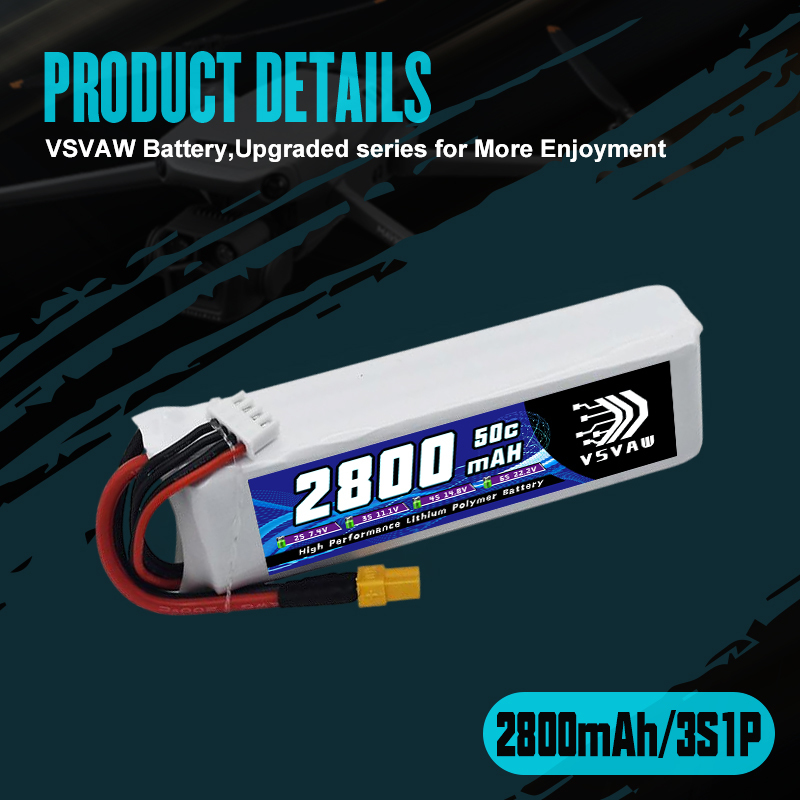 VSVAW 3S 2800mAh Lipo Battery  - đánh giá và giá Rc Hobby Airplanes