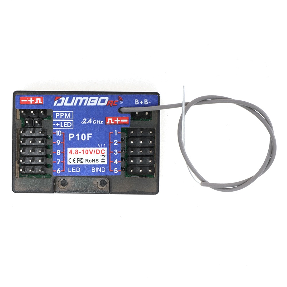 DUMBORC 2.4G 10CH P10F/P10FG G - đánh giá và giá Rc Hobbyking