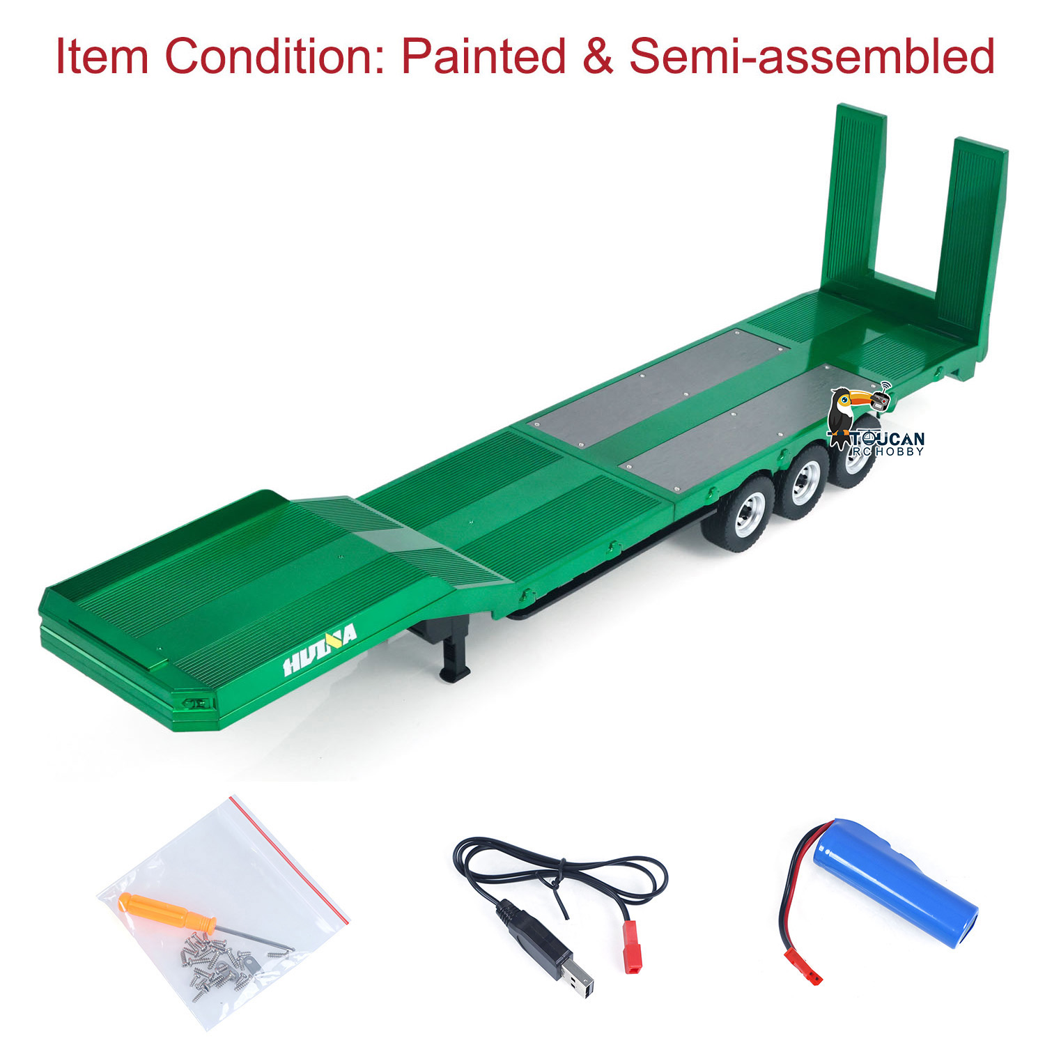 NEW HUINA 1502 RC Trailer 1/18 - đánh giá và giá Rc Hobby Models