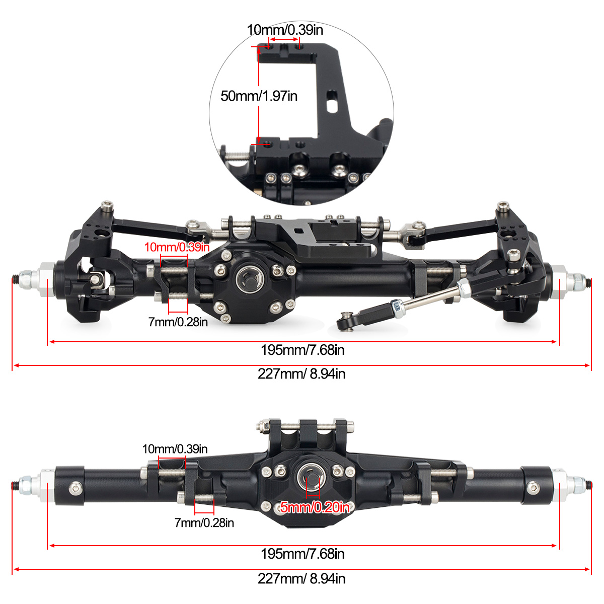 CNC Aluminum Front Rear Straig - đánh giá và giá Rc Hobby Racing