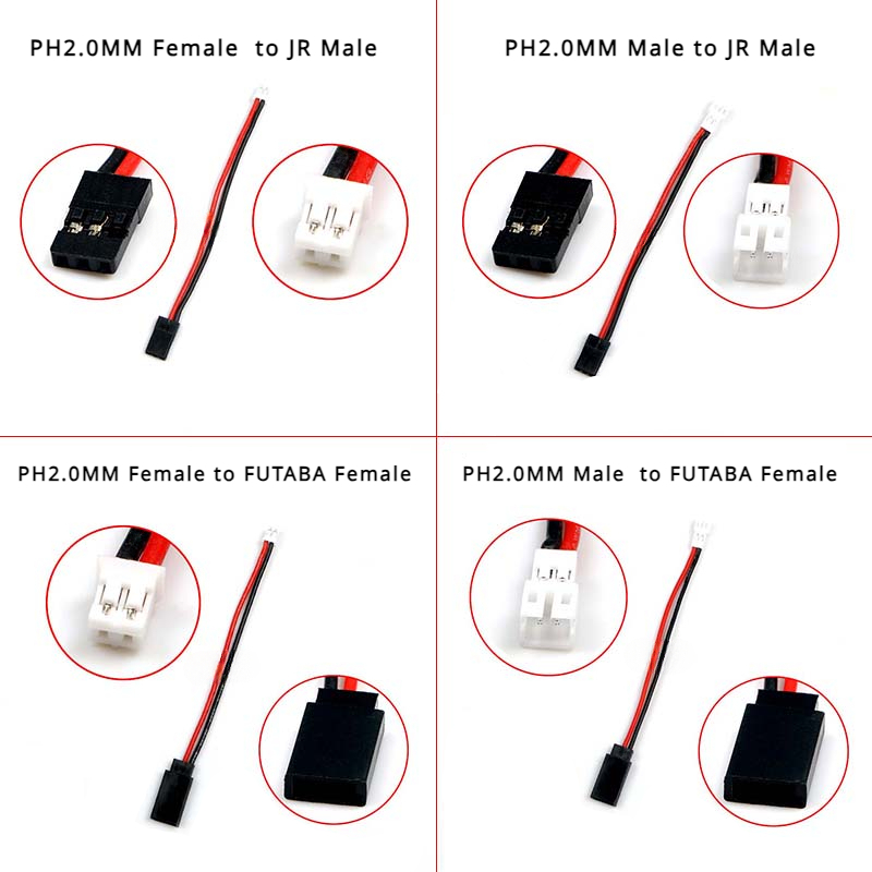 1/5/10Pcs/lot PH2.0 Male/Femal - đánh giá và giá Rc Hobby Models